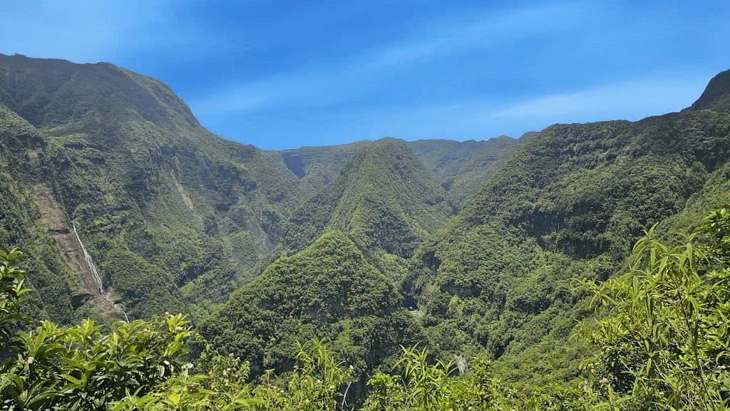 Panorama cirque de Takamaka à La Réunion.